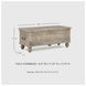 Fossil Ridge Antique White Storage Bench