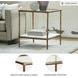 Ryandale Antiqued Brass Tone Accent Table