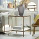 Ryandale Antiqued Brass Tone Accent Table