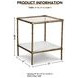 Ryandale Antiqued Brass Tone Accent Table