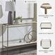Ryandale Antiqued Brass Tone Console Sofa Table