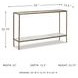 Ryandale Antiqued Brass Tone Console Sofa Table