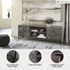 Treybrook Distressed Gray And Black 71" Accent Cabinet
