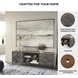 Treybrook Distressed Gray And Black 71" Accent Cabinet