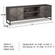 Treybrook Distressed Gray And Black 71" Accent Cabinet