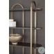 Brentmour Brown And Gold Bookcase