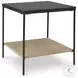 Minrich Black And Natural Accent Table