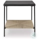 Minrich Black And Natural Accent Table