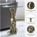 Vallain Antique Gold Finish Accent Table