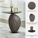 Cormmet Brown And Black Accent Table