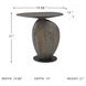 Cormmet Brown And Black Accent Table