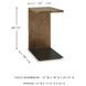 Wimshaw Medium Brown And Black Accent Table