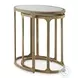 Irmaleigh Antiqued gold tone Accent Table Set Of 2