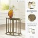 Irmaleigh Antiqued gold tone Accent Table Set Of 2