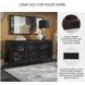 Vallisburg Black And Natural Accent Cabinet