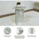 Deaconwell White and Green Accent Table