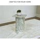 Deaconwell White and Green Accent Table