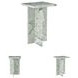Deaconwell White and Green Accent Table