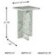 Deaconwell White and Green Accent Table