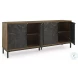 Dorannby Brown And Black Accent Cabinet