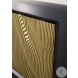Tayner Black And Gold Finish Accent Cabinet