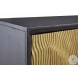 Tayner Black And Gold Finish Accent Cabinet