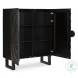 Fosterman Distressed Black Accent Cabinet