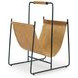 Faronworth Brown and Black Magazine Rack