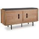 Quintavious Brown and Charcoal 4 Door Accent Cabinet
