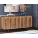 Quintavious Brown and Charcoal 4 Door Accent Cabinet