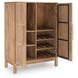 Pellamour Natural Brown 2 Door Bar Cabinet