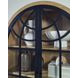 Gwenwich Natural and Black 2 Glass Door Accent Cabinet