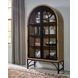Gwenwich Natural and Black 2 Glass Door Accent Cabinet