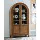 Dagandale Natural and Black 2 Glass Door Accent Cabinet