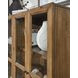 Wrenridge Gray Brown 4 Glass Door Accent Cabinet