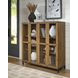 Wrenridge Gray Brown 4 Glass Door Accent Cabinet
