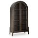 Benhall Dark Brown 2 Glass Door Accent Cabinet