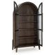 Benhall Dark Brown 2 Glass Door Accent Cabinet