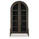 Benhall Dark Brown 2 Glass Door Accent Cabinet