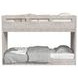 Carlson Washed Linen Twin Over Twin Bunk Bed