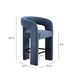 Malone Denim Blue Performance Fabric Upholstered Counter Height Stool