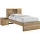Vega Natural Oak Melamine Bookcase Youth Bedroom Set