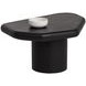 Detti Black Free Form Small Concrete Top Outdoor Cocktail Table