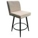 Metal Base Barstools Champagne Performance Fabric Swivel Bar Stool