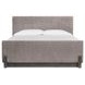 Kinsley Black Heron and Oslo Pewter King Upholstered Panel Bed