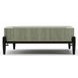 Madera Verdigris Koto and Modern Walnut Square Marble Top Cocktail Table