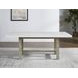 Carena White 78" Rectangular Marble Top Dining Table