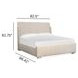 Moonwater Misty Cloud King Upholstered Sleigh Bed