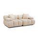 Calliope Off White Performance Velvet 79" Modular Loveseat