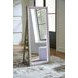 Evesen Champagne Rectangular Floor Mirror with Storage and LED